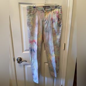 Gloria Vanderbilt pastel spotted jeans 12petite